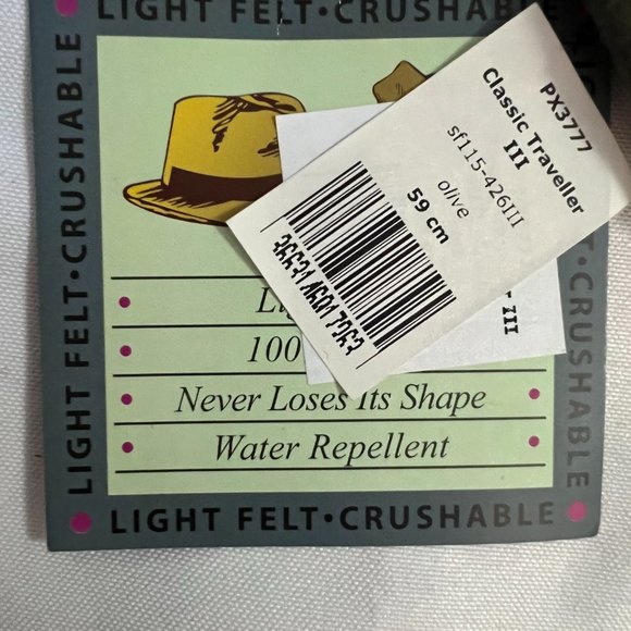 Classic Italy Wool Classic Traveller Iii Hat Olive - Picture 5 of 11